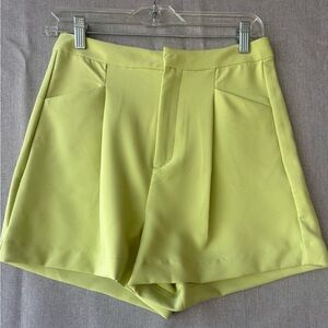 Love Tree Lime Green shorts size small